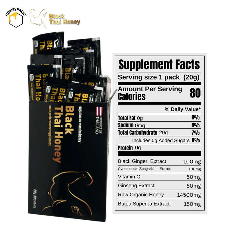 Black Thai Honey Box of 10